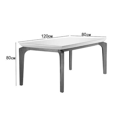 Conjunto Mesa De Cozinha Londrina Tampo Madeirado Com Vidro 120x80cm E 4 Cadeiras Athenas Capuccino Suede Creme Rufato