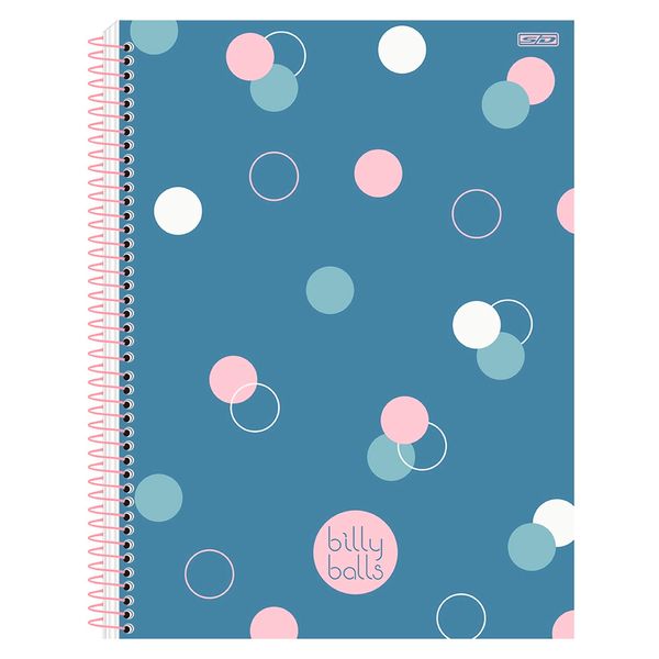 Caderno Universitário São Domingos Billy Balls 1 Matéria 80 Folhas - Item Sortido Caderno Universitário São Domingos Billy Balls 1 Matéria 80 Folhas - Item Sortido