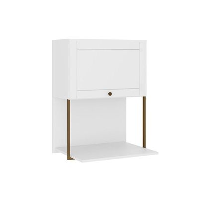 Armário Aéreo Cozinha Modulado Bella 2605 Com 1 Porta 60cm Branco