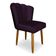 Kit 02 Cadeiras Para Mesa De Jantar Flor Pés Palito Balaqui Decor Roxo