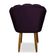 Kit 02 Cadeiras Para Mesa De Jantar Flor Pés Palito Balaqui Decor Roxo