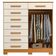 Cômoda Sapateira Alta Julieta 8 Gavetas 2 Portas Cinamomo Off White
