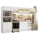 Armário De Cozinha Completa 100% MDF 310 Cm Smart 01 Branco