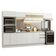 Armário De Cozinha Completa 100% MDF 310 Cm Smart 02 Branco
