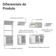 Armário De Cozinha Completa 100% MDF 310 Cm Smart 02 Branco