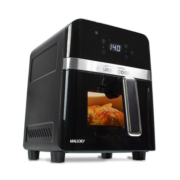 Fritadeira Air Fryer Mallory TurboCook 6 Litros Preto 127V