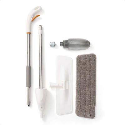 Mop Mozcada Spray Slim Com Gatilho E Esfregão De Microfibras