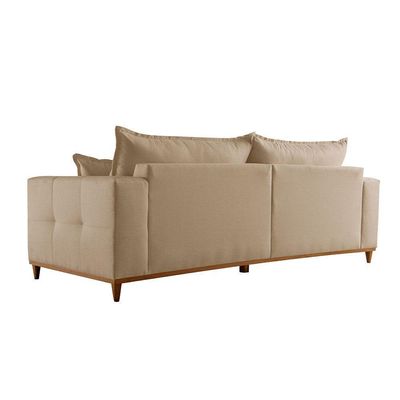 Sofá Matrix 02 Módulos De 90cm B25cm Meu Sofá Online A226 Linho Bege