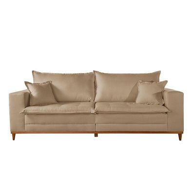 Sofá Matrix 02 Módulos De 90cm B25cm Meu Sofá Online A226 Linho Bege