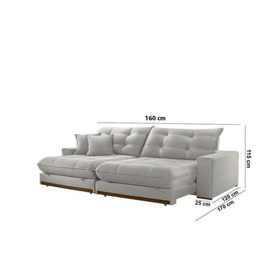 Sofá Duque Dois Módulos De 80cm B25cm Meu Sofá Online B026 Veludo Prata