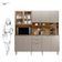 Armário De Cozinha Compacta 10 Portas 2 Gavetas Amora Amêndola Touch-nude Prime Tx