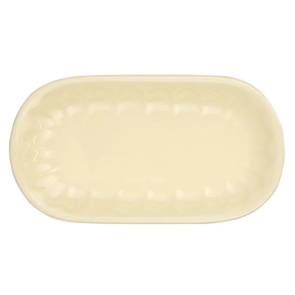 Travessa Le Badem em Cerâmica Bege Oval 19cm - 1 Peça