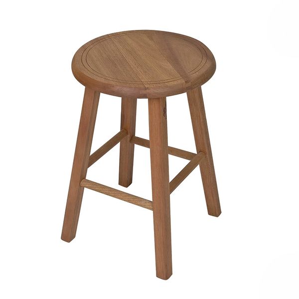 Banco Metalnew Lyptus Madeira Natural 47cm Banco Metalnew Lyptus Madeira Natural 47cm