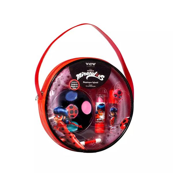 Bolsinha Redonda de Maquiagem View Miraculous Bolsinha Redonda de Maquiagem View Miraculous