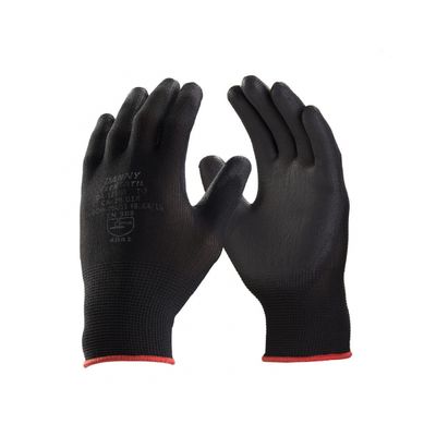 Luva Flextactil Tricotada Nylon Preta A "M"