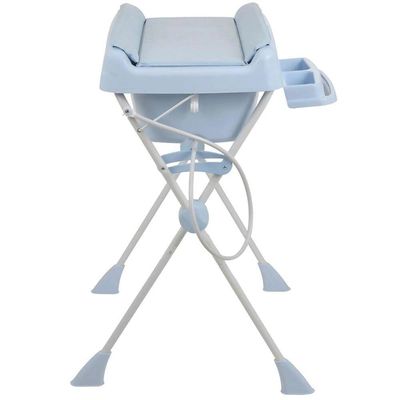 Banheira De Bebê Com Trocador Burigotto Millenia + Baby Blue Azul