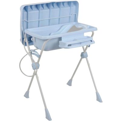 Banheira De Bebê Com Trocador Burigotto Millenia + Baby Blue Azul
