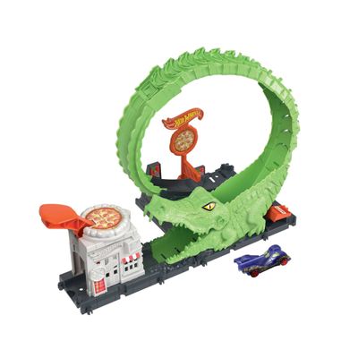 Hot Wheels Pista City Ataque do Crocodilo HKX39 - Mattel