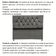 Cabeceira Para Cama Box Estofada Solteiro 90 Cm Suede Madri Cinza
