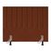 Cabeceira Estofada Cama Solteiro 90 Cm Luísa Veludo E Frame Cor:terracota