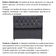 Cabeceira Estofada Cama Casal Queen Size 160 Cm Suede Dubai Cinza Escuro