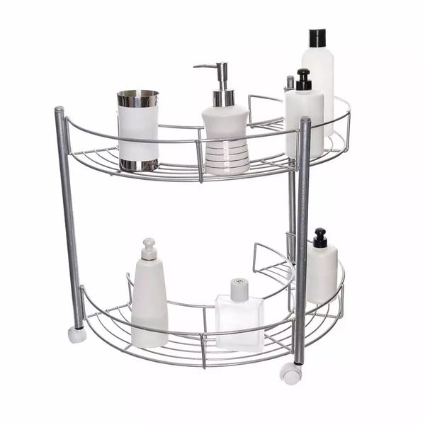 Carrinho para Banheiro Metaltru Eco Metalic Aramado 2 Andares