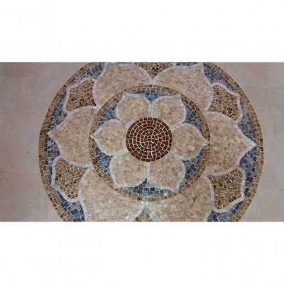 Mandala Indiana Piso Mosaico Lótus Iii Tamanho 60cm