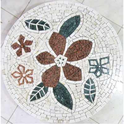 Mandala Mosaico Floral Flor De Ibisco Tamanho 130cm