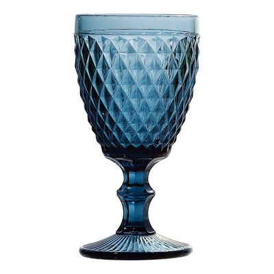 Conjunto Taças Bico De Abacaxi Azul - 260ml
