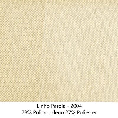 Sofa 2 Lugares Retro Polo 180cm Com Almofada Linho Perola Ezz Perola