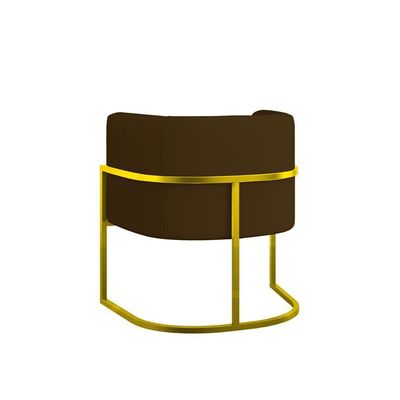 Kit Sofá 2 Lugares + 2 Poltronas Corino Gold Marrom