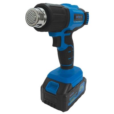 Soprador Térmico Portátil Com Display 21v + 3 Bocais De Metal Potente