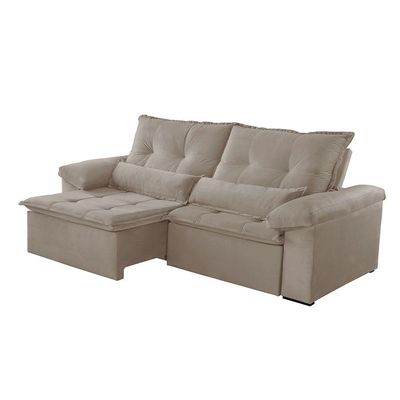 Sofá Parma Veludo 02 Módulos De 90cm B25cm Meu Sofá Online B002 Veludo Capuccino