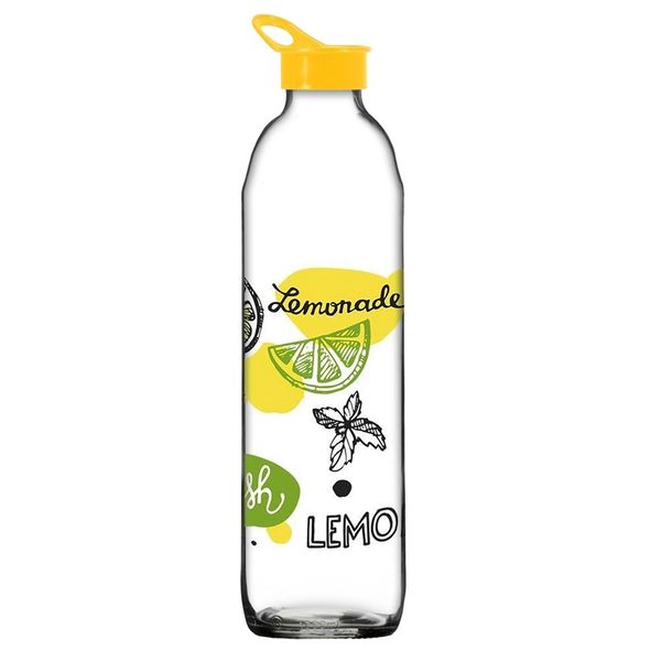 Garrafa para Água Casambiente Lemon em Vidro 1L