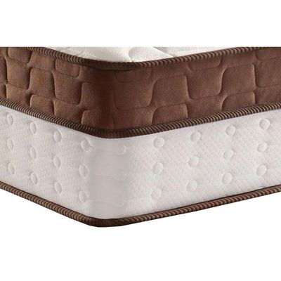 Cama Box Queen: Colchão Molas Ensacadas King Best Brown + Base Crc Suede Brown (158x198)