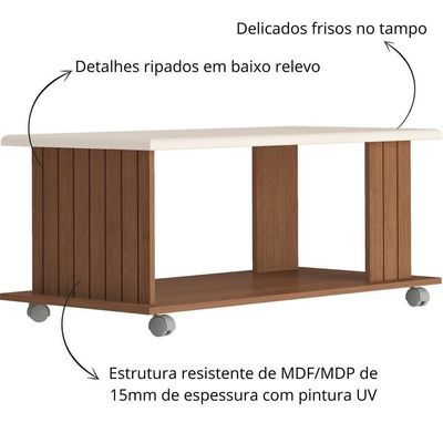 Mesa De Centro Artely Mila Cinamomo-off White