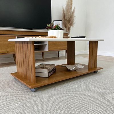Mesa De Centro Artely Mila Cinamomo-off White
