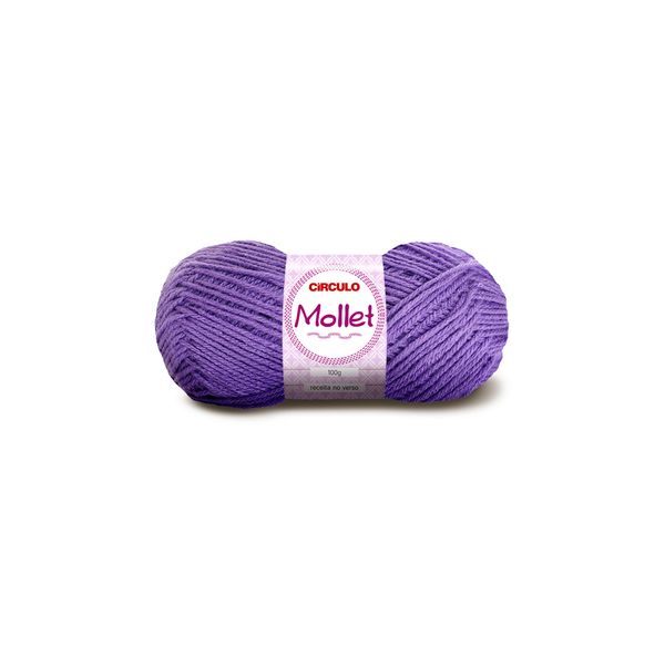 Lã Mollet 80m Nº3/6 6399 Violeta Azaléia