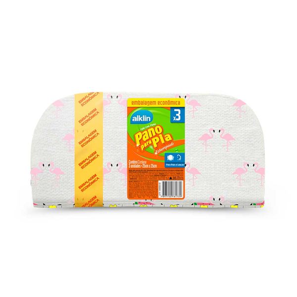 Pano para Pia Alklin com 3 Peças Estampado