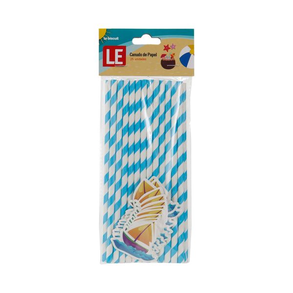 Canudo de Papel Le com 25 Unidades Barco Canudo de Papel Le com 25 Unidades Barco