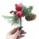 Kit 12 Ramos Romã Decoração De Natal Artificial Com Brilho 16cm