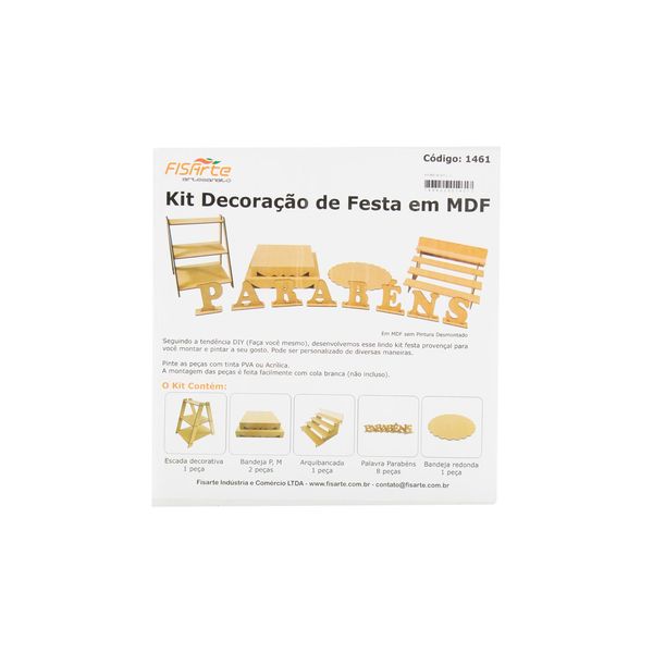 Kit Festa Mdf com 13 Unidades