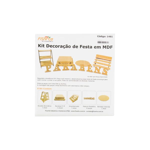 Kit Festa Mdf com 13 Unidades Kit Festa Mdf com 13 Unidades