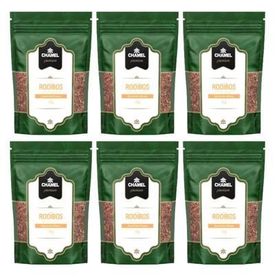 Chá de Rooibos (Aspalathus linearis) Encanto Sul-Africano 6 Pacotes c/ 30g  Chamel Premium