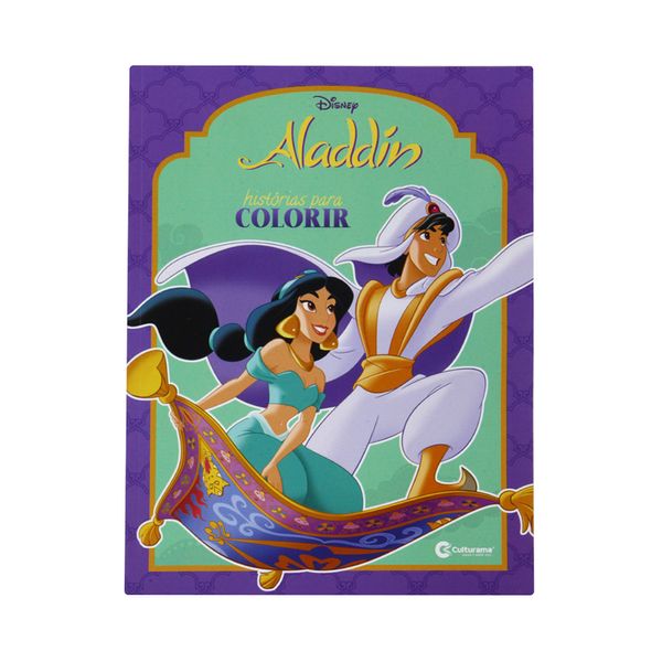 Livro Infantil Culturama Alladin Histórias para Colorir