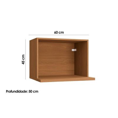 Nicho De Cozinha Modulado Suporte Para Microondas Ciela R640 45x60cm Canela