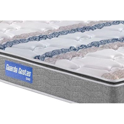 Colchão Solteiro Espuma D45 Guarda Costas Pillow Top Gray (78x188x24) - Probel