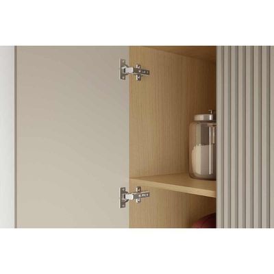 Armário De Cozinha Modulado Simone Mendes Com 1 Porta Basculante 80cm Carvalho Cinza