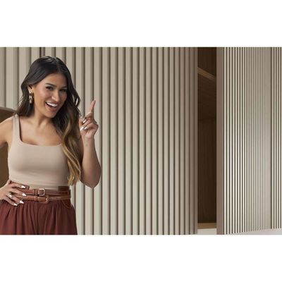 Armário De Cozinha Modulado Simone Mendes Com 1 Porta Basculante 80cm Carvalho Cinza