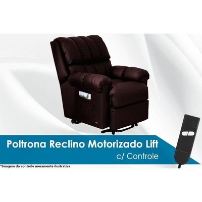 Poltrona Reclinável Motorizada P- Sala Texas Fantastic Zero Wall C- Lift Courano Bege - Probel